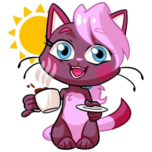 Sticker “Kate the Flirty Cat-9”