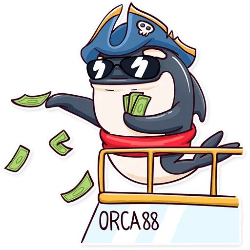 Sticker “Orca88 the Pirate!-1”