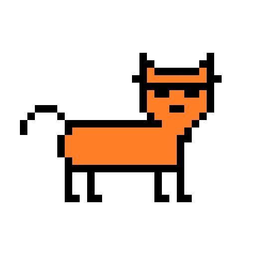 Sticker “Color pixel cats-2”