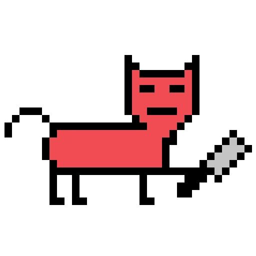 Sticker “Color pixel cats-4”