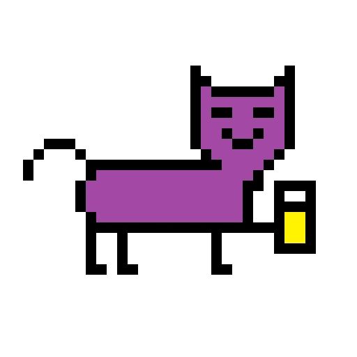 Sticker “Color pixel cats-5”