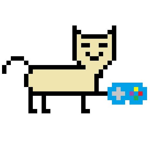 Sticker “Color pixel cats-8”