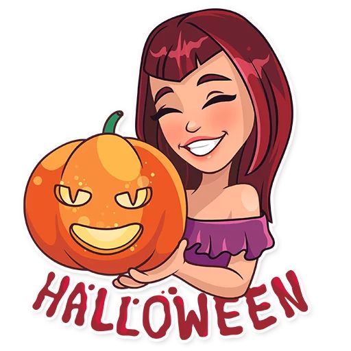 Sticker “Halloween Girl-5”