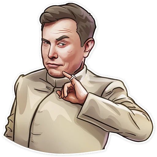 Sticker “Elon Musk-3”