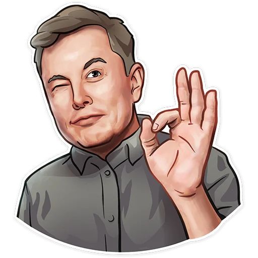 Sticker “Elon Musk-4”