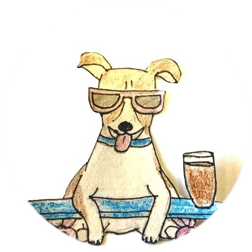 Sticker “Drinking dogs-10”