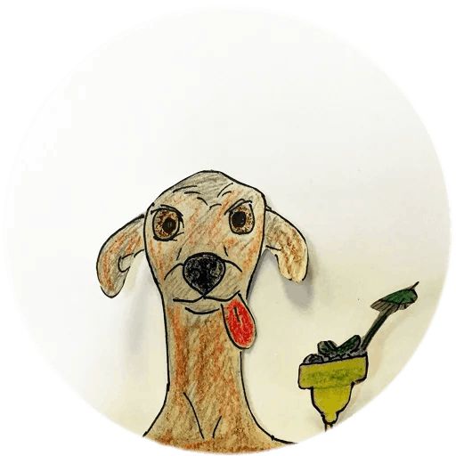 Sticker “Drinking dogs-4”