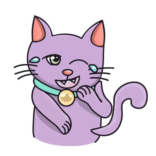 Sticker “Purple Cat-1”