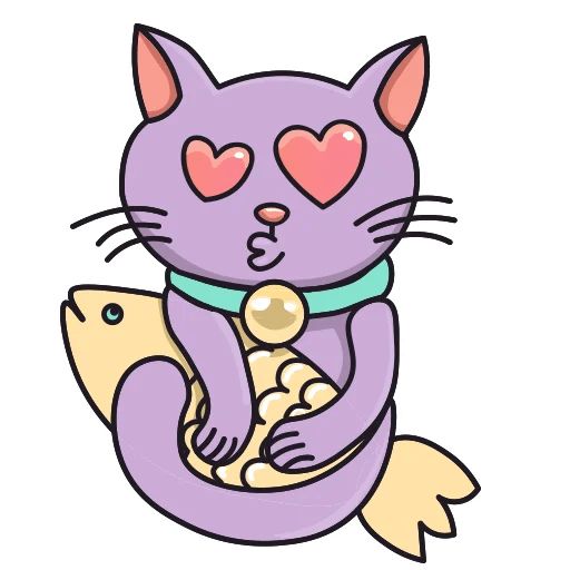 Sticker “Purple Cat-2”