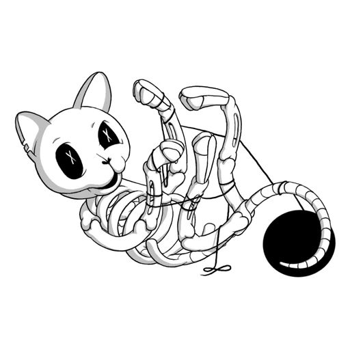 Sticker “Bony Cat-2”
