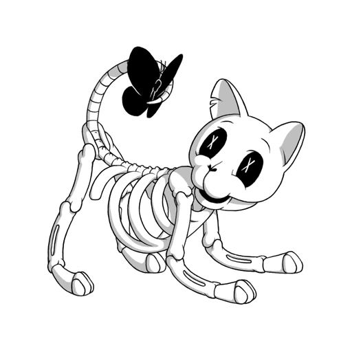 Sticker “Bony Cat-3”
