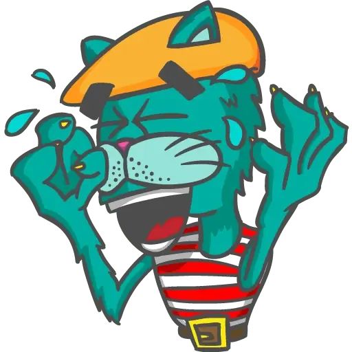 Sticker “Bouncing Cats-11”