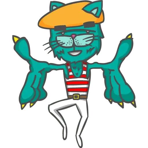 Sticker “Bouncing Cats-4”