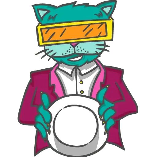 Sticker “Bouncing Cats-6”