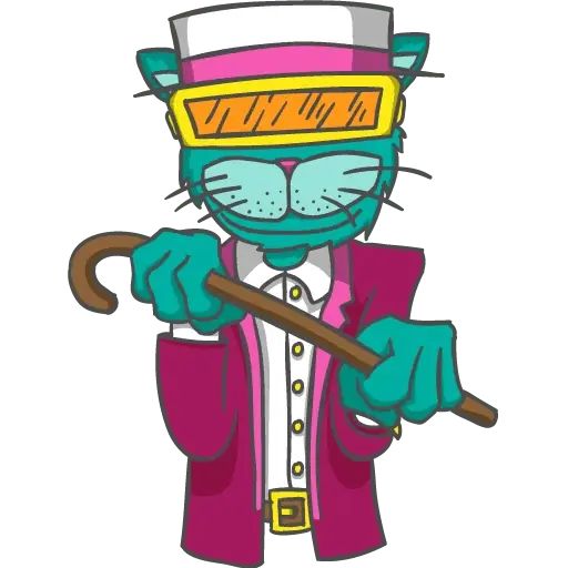 Sticker “Bouncing Cats-9”
