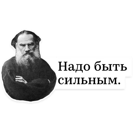 Стикер «Лев Толстой-8»