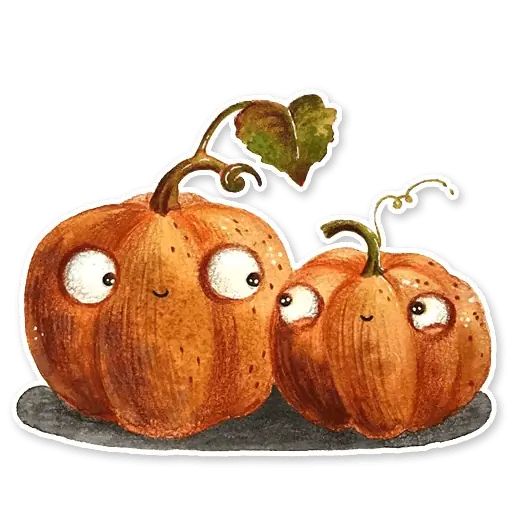 Sticker “Cute Pumpkins-1”