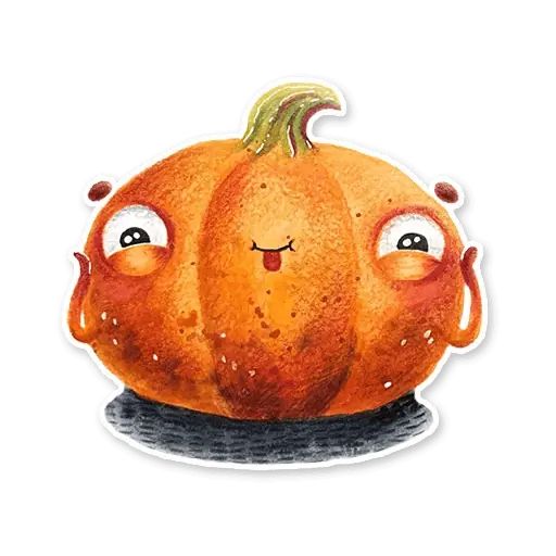 Sticker “Cute Pumpkins-10”