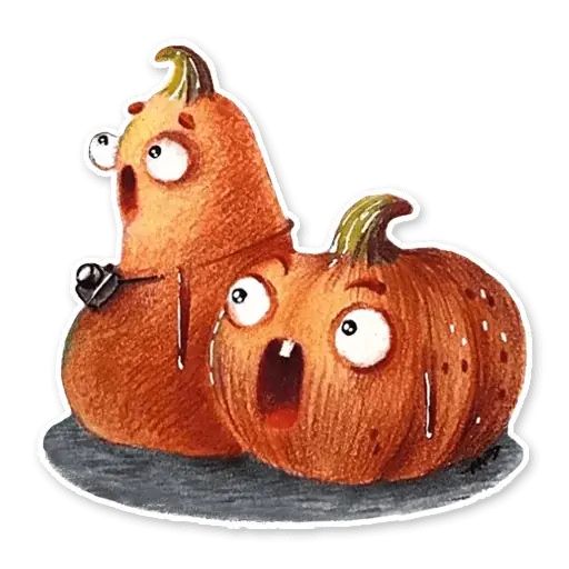 Sticker “Cute Pumpkins-5”