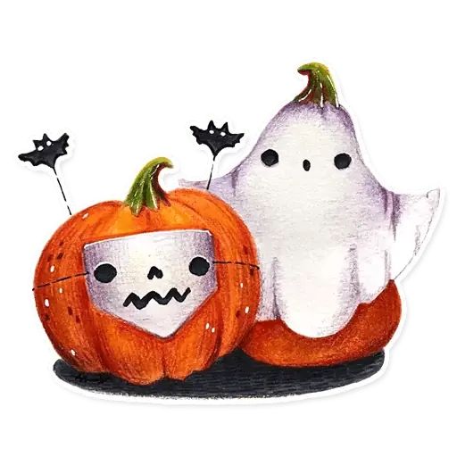 Sticker “Cute Pumpkins-7”