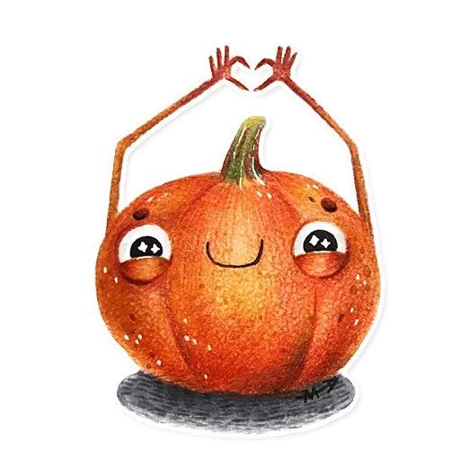 Sticker “Cute Pumpkins-8”