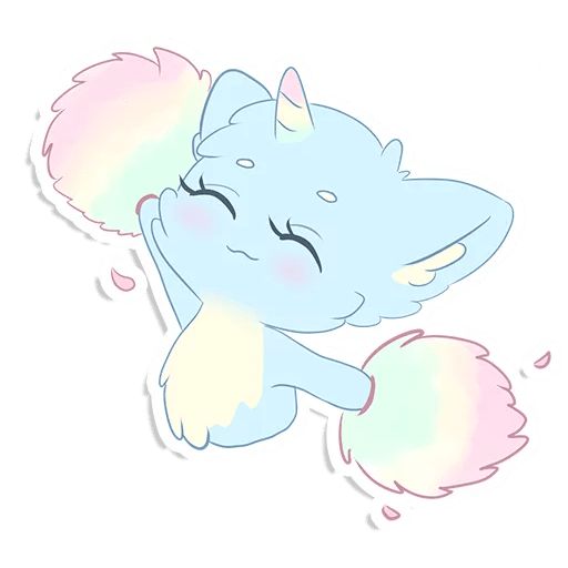 Sticker “Rainbow Cat-12”
