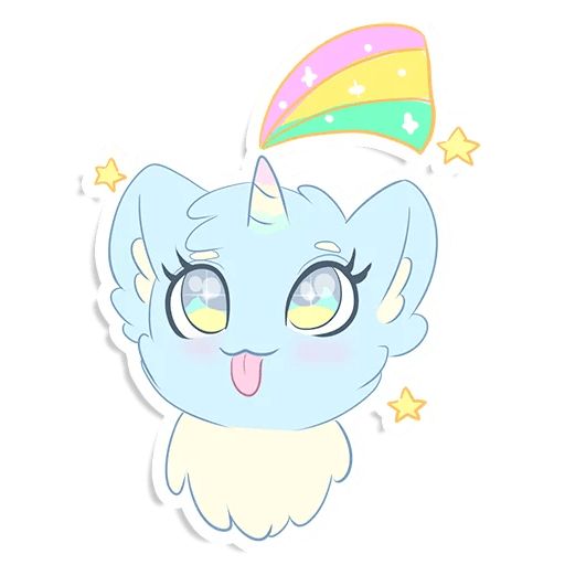 Sticker “Rainbow Cat-3”