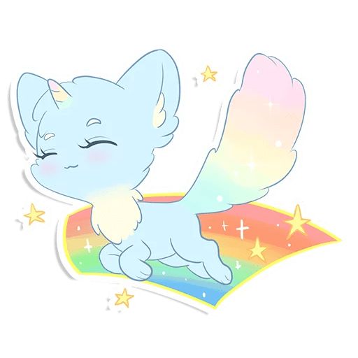 Sticker “Rainbow Cat-4”