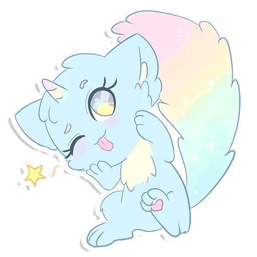 Sticker “Rainbow Cat-6”