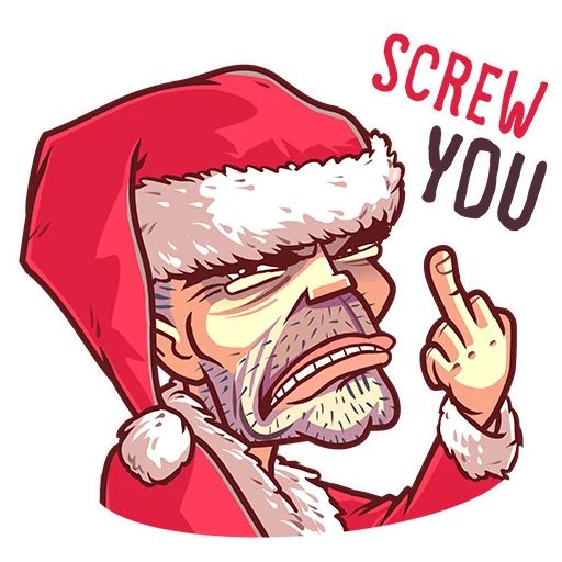 Sticker “Very Bad Santa-10”