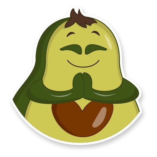 Sticker “Avocado Family-3”
