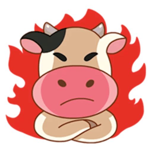 Sticker “Momo Cow-7”