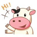 “Momo Cow” stickerpack