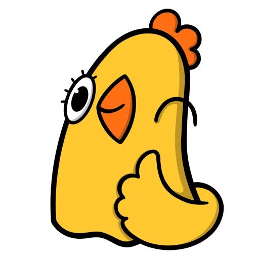 “Chicken Dora” stickers set for Telegram