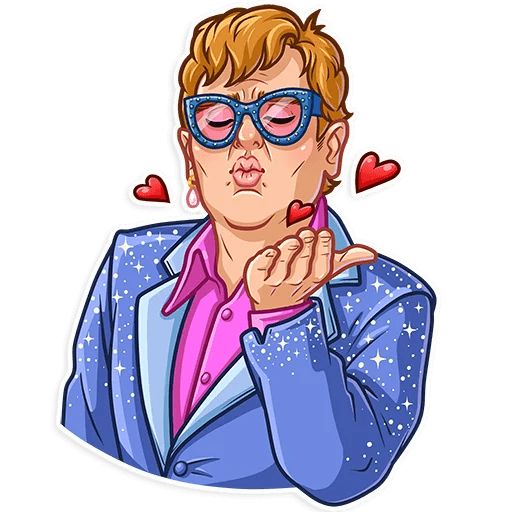 Sticker “Elton John-2”