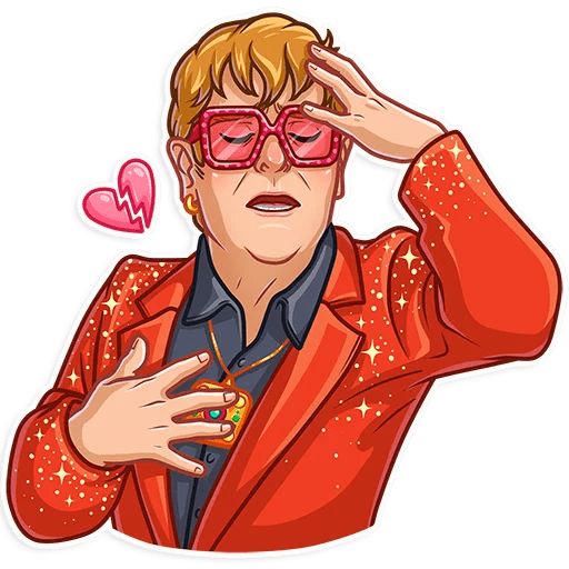 Sticker “Elton John-5”