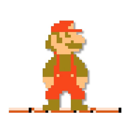 Sticker “Mario: 8 bit-12”