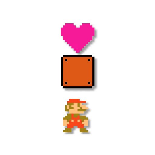 Sticker “Mario: 8 bit-9”