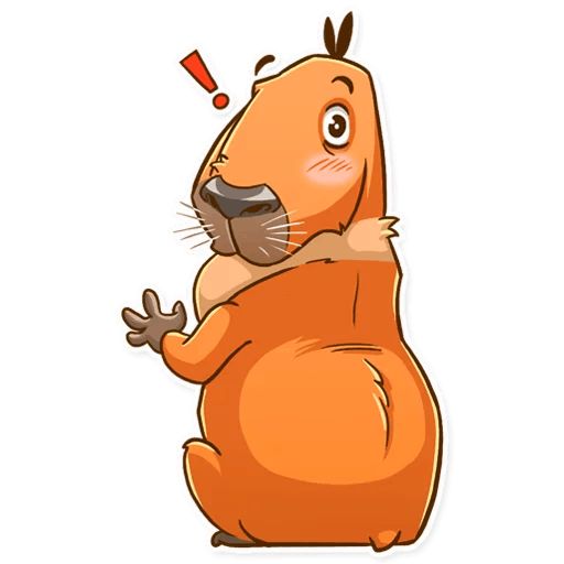 Sticker “Mr. Capybara-11”