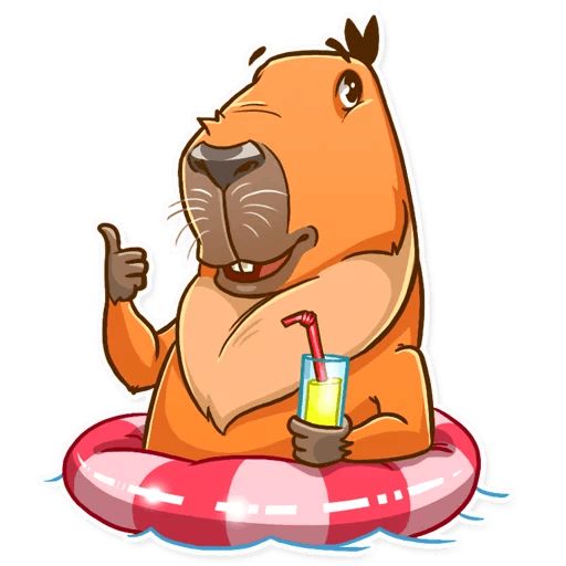 Sticker “Mr. Capybara-3”
