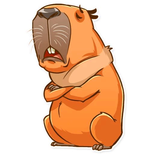 Sticker “Mr. Capybara-7”