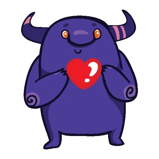 Sticker “Purple Monster-1”