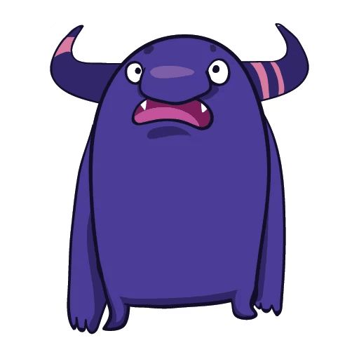Sticker “Purple Monster-10”