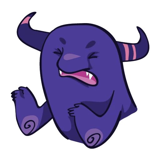 Sticker “Purple Monster-11”