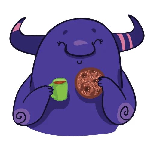 Sticker “Purple Monster-12”