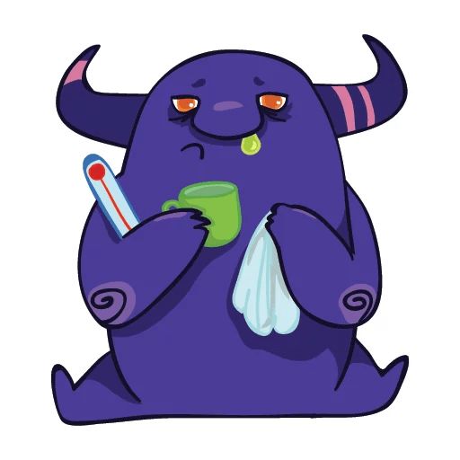 Sticker “Purple Monster-4”