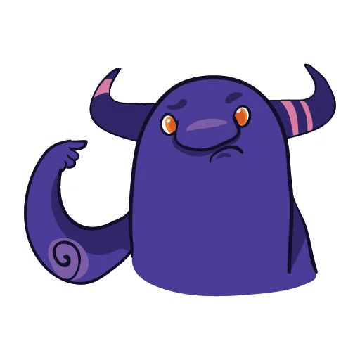 Sticker “Purple Monster-6”