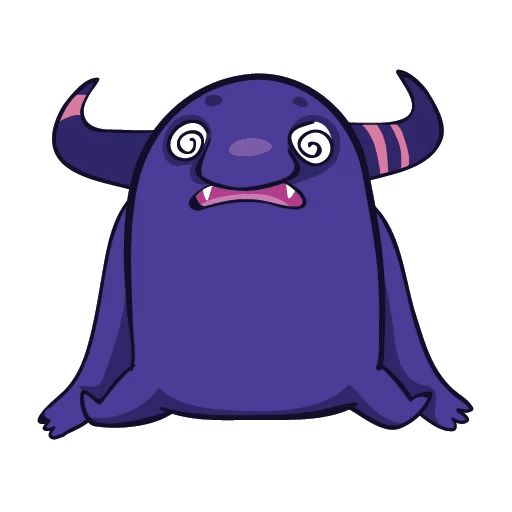 Sticker “Purple Monster-8”