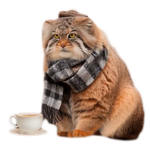 Sticker “Autumn Manul-3”
