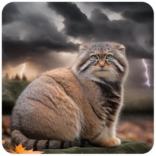 Sticker “Autumn Manul-8”